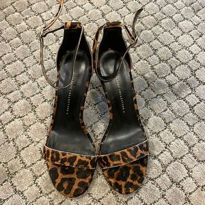 Zara leopard stiletto heels